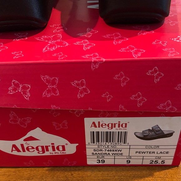 Alegria new in box  Black Lace Sandals - Picture 4 of 9